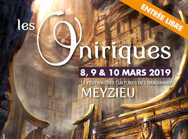 Ce week-end, Gilles Dumay, le directeur d’Albin Michel Imaginaire, est à Meyzieu (69), pour le festival fort bien organisé des Oniriques, quatrième édition. Sur le stand de la librairie L’esprit livre.