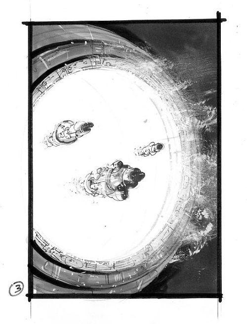 Trois crayonnés de Manchu pour la couverture du Magicien quantique de Derek Künsken qui paraîtra début 2020.