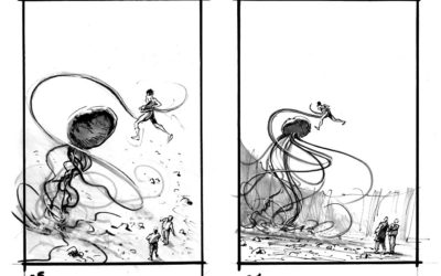 Nouveaux roughs de Manchu pour La Guerre des Marionnettes d’Adam-Troy Castro