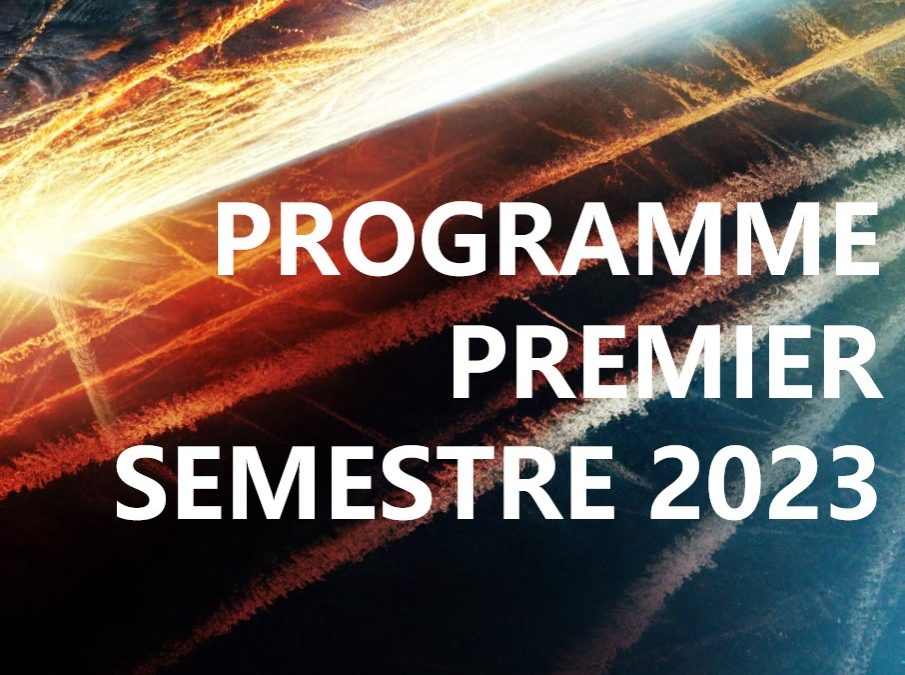 Programme premier semestre 2023